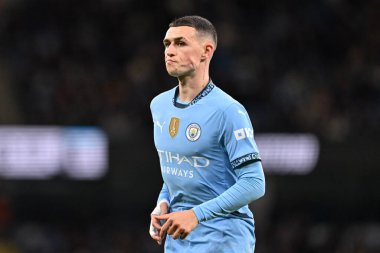 Manchester City 'den Phil Foden, 24 Eylül 2024 tarihinde Etihad Stadyumu' nda oynanan Carabao Kupası karşılaşmasında Manchester City ile Watford karşı karşıya geldi.