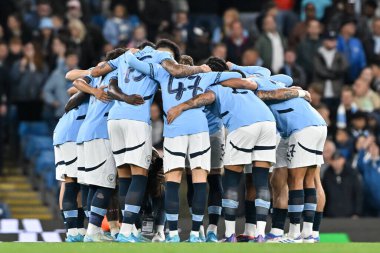 Manchester City, 24 Eylül 2024 'te Etihad Stadyumu' nda oynanan Manchester City-Watford Carabao Kupası karşılaşması öncesinde bir araya geldi.