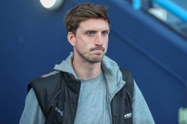 Blackpool 'dan Jake Beesley 24 Eylül 2024' te İngiltere 'nin Huddersfield Stadyumu' nda oynanan Huddersfield Town - Blackpool maçı sırasında geldi.