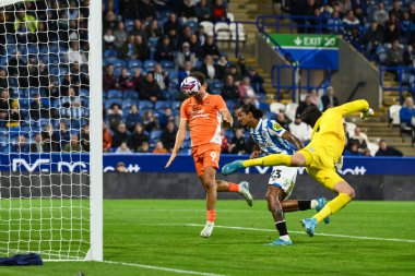Blackpool takımından Kyle Joseph 24 Eylül 2024 'te John Smith Stadyumu' nda oynanan Huddersfield Town-Blackpool maçında 0-1 berabere kaldı.