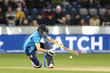 İngiltere 'den Harry Brook, 24 Eylül 2024' te İngiltere 'nin Avustralya' ya karşı The Seat Unique Riverside, Chester-le-street, İngiltere 'de oynadığı 3. Metro Bank 1.