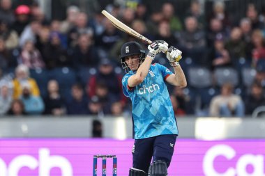 İngiltere 'den Harry Brook, 24 Eylül 2024' te İngiltere 'nin Avustralya' ya karşı oynadığı The Seat Unique Riverside, Chester-le-street maçında 4 puan aldı.