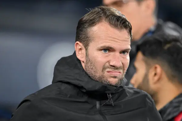 stock image Tom Cleverley manager of Watford ahead of the Carabao Cup match Manchester City vs Watford at Etihad Stadium, Manchester, United Kingdom, 24th September 2024