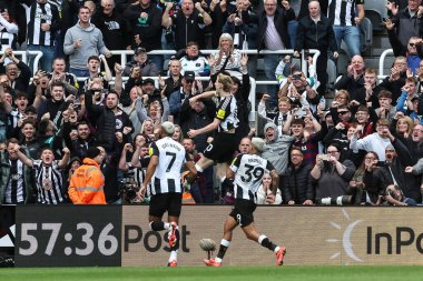 Newcastle United takımından Anthony Gordon, 28 Eylül 2024 'te St. James' s Park, Newcastle 'da oynanan Premier League karşılaşmasında 1-1 öne geçti.