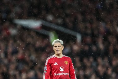 Manchester United 'ın Manchester United ile Tottenham Hotspur arasındaki Premier League maçında Alejandro Garnacho, Old Trafford, Manchester, Birleşik Krallık' ta 29 Eylül 202