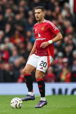 Manchester United 'dan Diogo Dalot, Manchester United ile Tottenham Hotspur maçında 29 Eylül 202 tarihinde Old Trafford, Manchester' da karşı karşıya geldi.