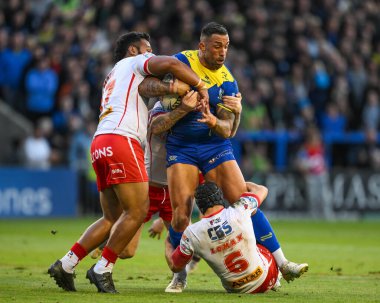 Warrington Wolves takımından Paul Vaughan, St. Helens takımından Jonny Lomax ve St. Helens takımından Agnatius Paasi ile oynanan Betfred Süper Lig eleme maçında elendi. 2 Warrington Wolves St. Helens 'e karşı Halliwell Jones Stadyumu, Warrington, İngiltere