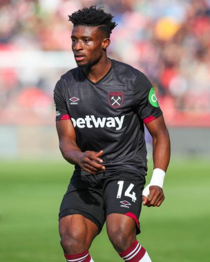 West Ham United takımından Mohammed Kudus, Premier League karşılaşmasında Brentford - West Ham United maçı sırasında Gtech Community Stadyumu, Londra, Birleşik Krallık, 28 Eylül 2024