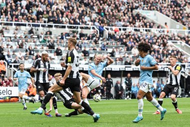 Manchester City 'den Erling Haaland, 28 Eylül 2024' te St. James 's Park, Newcastle, İngiltere' de oynanan Premier League maçı Newcastle United - Manchester City maçında gol attı.