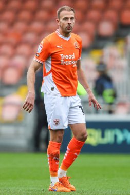 Blackpool takımından Jordan Rhodes 28 Eylül 2024 'te Bloomfield Road, Blackpool' da oynanan Blackpool - Burton Albion maçında