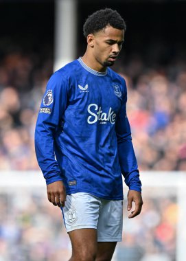 Everton 'dan Iliman Ndiaye Premier Lig maçı sırasında 28 Eylül 2024' te İngiltere 'nin Liverpool kentinde Goodison Park' ta Everton, Crystal Palace 'a karşı.