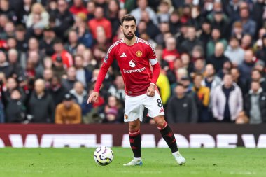 Manchester United 'dan Bruno Fernandes, Manchester United' ın Tottenham Hotspur 'a karşı 29 Eylül 2024 tarihinde Old Trafford, Manchester, İngiltere' de oynadığı Premier League maçında