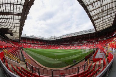Old Trafford 'un Premier Lig maçı sırasında Manchester United' a karşı Tottenham Hotspur maçının 29 Eylül 202 'de Old Trafford, Manchester, İngiltere' de genel görünümü