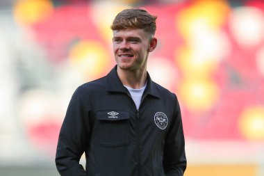 Keane Lewis-Potter of Brentford arrives at The Gtech Community Stadiumprior to the Premier League match Brentford vs West Ham United at The Gtech Community Stadium, London, United Kingdom, 28th September 2024 clipart