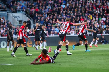 Brentford Premier Lig karşılaşmasında penaltı için başvurdu Brentford - West Ham United, The Gtech Community Stadyumu, Londra, Birleşik Krallık, 28 Eylül 2024