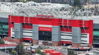 Premier Lig karşılaşmasında Old Trafford 'un Manchester United' a karşı Tottenham Hotspur 'a karşı 29 Eylül 202' de Old Trafford, Manchester, Birleşik Krallık 'ta oynadığı hava maçı.