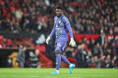 Manchester United takımının oyuncusu Andr Onana Manchester United ile Tottenham Hotspur maçında Old Trafford, Manchester, İngiltere 'de 29 Eylül' de karşı karşıya geldi.  