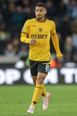 Wolverhampton Wanderers 'dan Joo Gomes Premier League maçı sırasında Wolverhampton Wanderers, Molineux, Wolverhampton' da Liverpool 'a karşı, 28 Eylül 2024