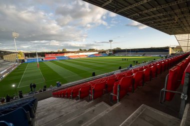 Salford Halk Stadyumu, Salford Red Devils 'in genel görüntüsü Betfred Süper Lig eleme karşılaşması öncesinde Salford Red Devils - Leigh Leopards - Salford Community Stadyumu, Eccles, Birleşik Krallık, 27 Eylül 2024