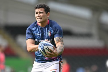 Leicester Tigers 'dan Izaia PERESE Gallagher Premiership maçında Leicester Tigers - Bath Rugby maçı sırasında Welford Road, Leicester, Birleşik Krallık, 29 Eylül 2024