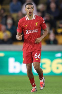 Liverpool 'dan Trent Alexander-Arnold Premier League maçı sırasında Wolverhampton Wanderers Liverpool' a karşı Molineux, Wolverhampton, Birleşik Krallık, 28 Eylül 2024