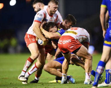 Warrington Wolves takımından James Harrison, 28 Eylül 2024 'te İngiltere' nin Warrington kentinde oynanan Betfred Süper Lig eleme maçında 2 Warrington Wolves St. Helens 'a karşı oynamıştır.