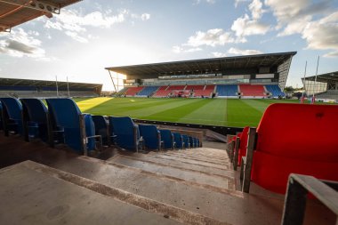 Salford Halk Stadyumu, Salford Red Devils 'in genel görüntüsü Betfred Süper Lig eleme karşılaşması öncesinde Salford Red Devils - Leigh Leopards - Salford Community Stadyumu, Eccles, Birleşik Krallık, 27 Eylül 2024