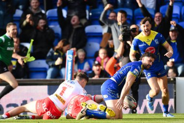 Warrington Wolves 'tan Toby King, takımının ilk denemesini 28 Eylül 2024' te Halliwell Jones Stadyumu, Warrington 'da oynanan Betfred Süper Lig eleme maçında yaptı.