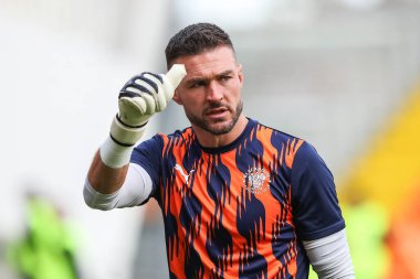 Blackpool 'dan Richard O' Donnell maç öncesi ısınma maçında Blackpool Burton Albion 'a karşı 28 Eylül 2024' te Bloomfield Road, Blackpool 'da oynanacak.