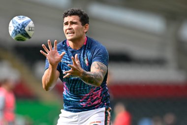 Leicester Tigers 'dan Izaia PERESE Gallagher Premiership maçında Leicester Tigers - Bath Rugby maçı sırasında Welford Road, Leicester, Birleşik Krallık, 29 Eylül 2024