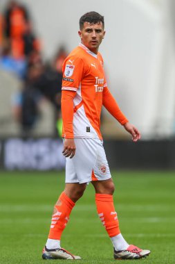 Blackpool takımından Albie Morgan 28 Eylül 2024 'te Bloomfield Road, Blackpool' da oynanan Blackpool - Burton Albion maçında