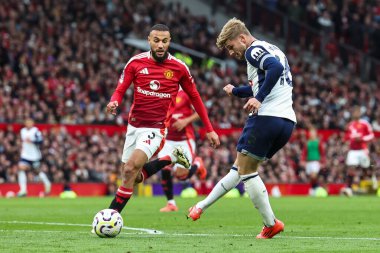 Tottenham Hotspur takımından Timo Werner, Manchester United ile Tottenham Hotspur maçında 29 Eylül 202 'de Old Trafford, Manchester' da kalede gol attı.