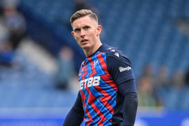 Crystal Palace 'dan Dean Henderson, 28 Eylül 2024' te İngiltere 'nin Liverpool kenti Goodison Park' ta oynanan Premier League maçı öncesinde ısınıyor.