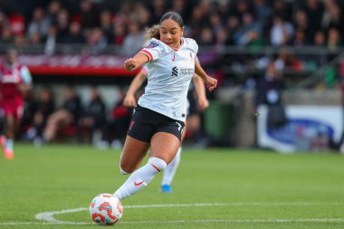Liverpool 'dan Olivia Smith, 29 Eylül 2024' te İngiltere 'deki Chigwell İnşaat Stadyumu' nda Batı Ham United Women - Liverpool Women maçında 0-1 berabere kaldı.