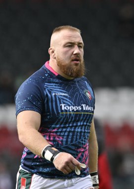 Joe HEYES of Leicester Tigers during the Gallagher Premiership match Leicester Tigers vs Bath Rugby at Welford Road, Leicester, United Kingdom, 29th September 2024 clipart