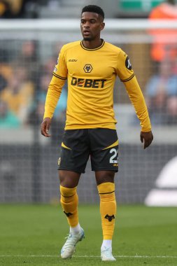 Wolverhampton Wanderers 'dan Nlson Semedo Premier League maçında Wolverhampton Wanderers, Liverpool' a karşı Molineux, Wolverhampton, Birleşik Krallık, 28 Eylül 2024