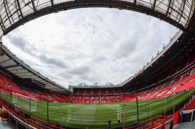 Old Trafford 'un Premier Lig maçı sırasında Manchester United' a karşı Tottenham Hotspur maçının 29 Eylül 202 'de Old Trafford, Manchester, İngiltere' de genel görünümü
