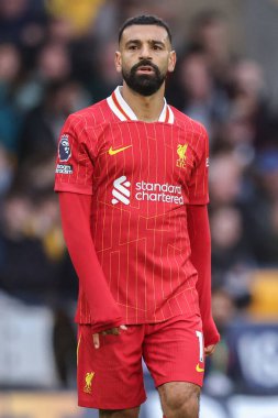 Liverpool 'dan Mohamed Salah Premier League maçı sırasında Wolverhampton Wanderers, Liverpool' a karşı Molineux, Wolverhampton, Birleşik Krallık 'ta 28 Eylül 2024