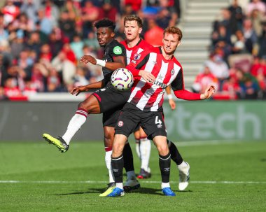 West Ham United takımından Mohammed Kudus, Premier League karşılaşması Brentford - West Ham United maçında Brentford - The Gtech Community Stadyumu, Londra, Birleşik Krallık, 28 Eylül 2024