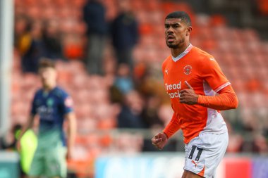 Blackpool takımından Ashley Fletcher 28 Eylül 2024 'te Bloomfield Road, Blackpool' da oynanan Blackpool - Burton Albion maçında