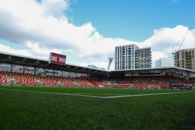 Premier League maçı öncesinde Gtech Community Stadyumu 'nun genel bir görüntüsü Brentford - West Ham United maçı, Gtech Community Stadyumu, Londra, Birleşik Krallık, 28 Eylül 2024