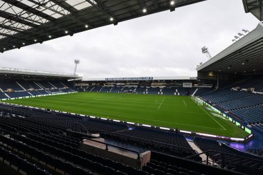 The Hawthorns 'un The Hawthorns, West Bromwich Albion ile Middlesbrough maçı öncesinde 1 Ekim 2024' te İngiltere 'nin başkenti West Bromwich' te oynanacak maçın genel görünümü.