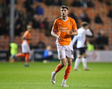 Blackpool 'dan Jake Beesley Sky Bet Ligi 1 maçı sırasında Blackpool Lincoln City' e karşı Bloomfield Road, Blackpool, İngiltere, 1 Ekim 2024