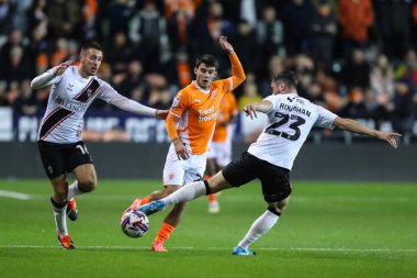 Rob Apter of Blackpool passes the ball during the Sky Bet League 1 match Blackpool vs Lincoln City at Bloomfield Road, Blackpool, United Kingdom, 1st October 2024 clipart