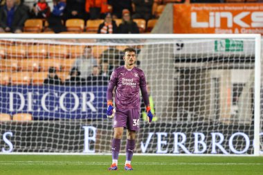 Harry Tyrer of Blackpool during the Sky Bet League 1 match Blackpool vs Lincoln City at Bloomfield Road, Blackpool, United Kingdom, 1st October 2024 clipart