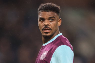 Burnley 'li Lyle Foster Sky Bet Şampiyonası maçında Burnley, Burnley' e karşı Turf Moor, Burnley, İngiltere, 1 Ekim 2024