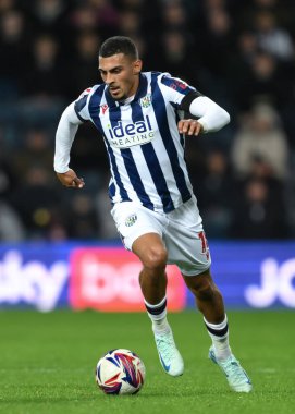 West Bromwich Albion takımından Karlan Grant, West Bromwich Albion - Middlesbrough maçında, 1 Ekim 2024 'te The Hawthorns, West Bromwich, İngiltere