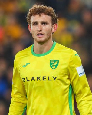 Norwich City 'den Josh Sargent, 1 Ekim 2024' te Norwich City, Norwich Road 'da Leeds United' a karşı oynanan Sky Bet Şampiyonası maçına bakıyor.