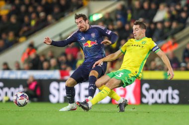 Norwich City 'den Kenny McLean' e Leeds United takımından Joe Rothwell, Norwich City - Leeds United maçında meydan okudu.