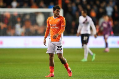 Blackpool 'dan Rob Apter, Sky Bet Ligi 1 maçında Blackpool Lincoln City' e karşı Bloomfield Road, Blackpool, İngiltere, 1 Ekim 2024